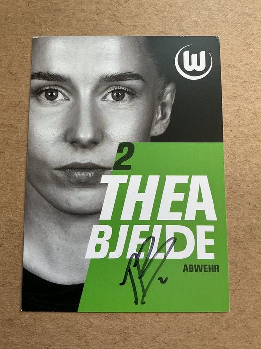 Thea Bjelde, Norway 🇳🇴 VfL Wolfsburg 2025/26 hand signed - Autographs-World