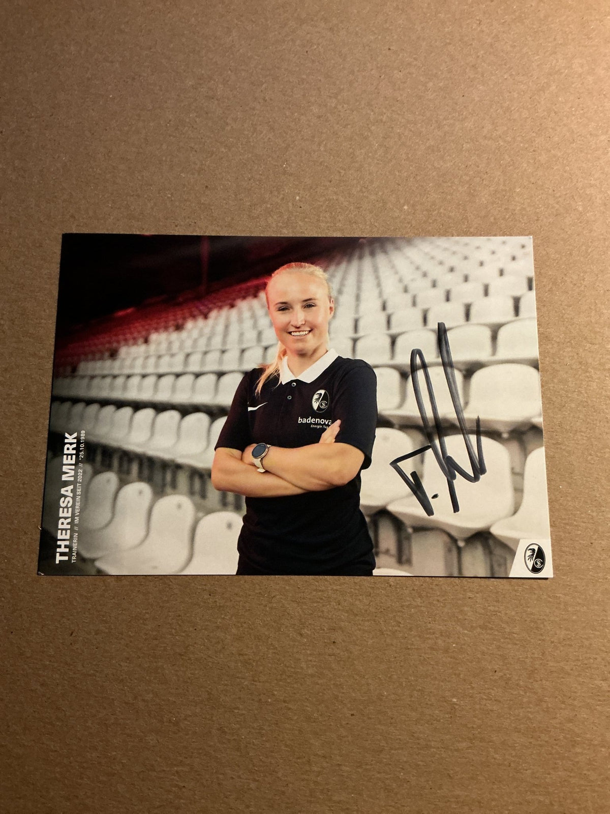Theresa Merk, Germany 🇩🇪 SC Freiburg 2022/23 hand signed - Autographs-World