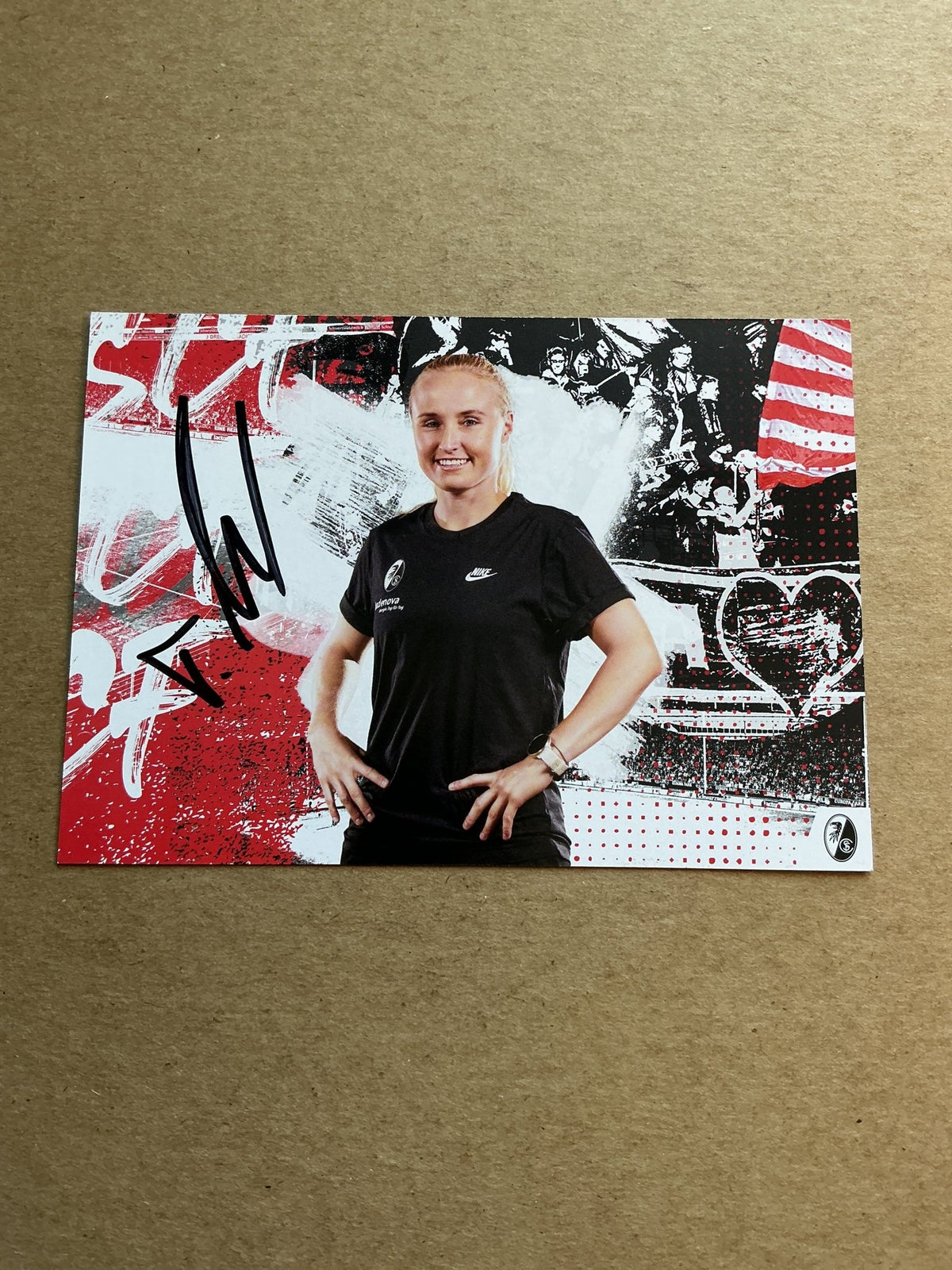 Theresa Merk, Germany 🇩🇪 SC Freiburg 2023/24 hand signed - Autographs-World