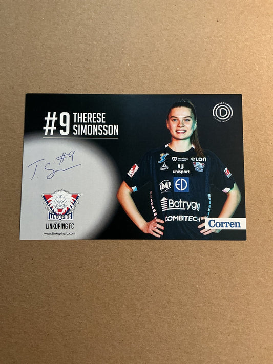 Therese Simonsson, Sweden 🇸🇪 Linköping FC 2021/22 hand signed - Autographs-World