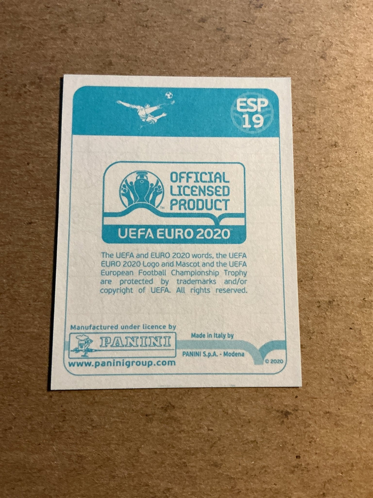 Thiago, Spain 🇪🇸 UEFA Euro 2020 Panini hand signed - Autographs-World