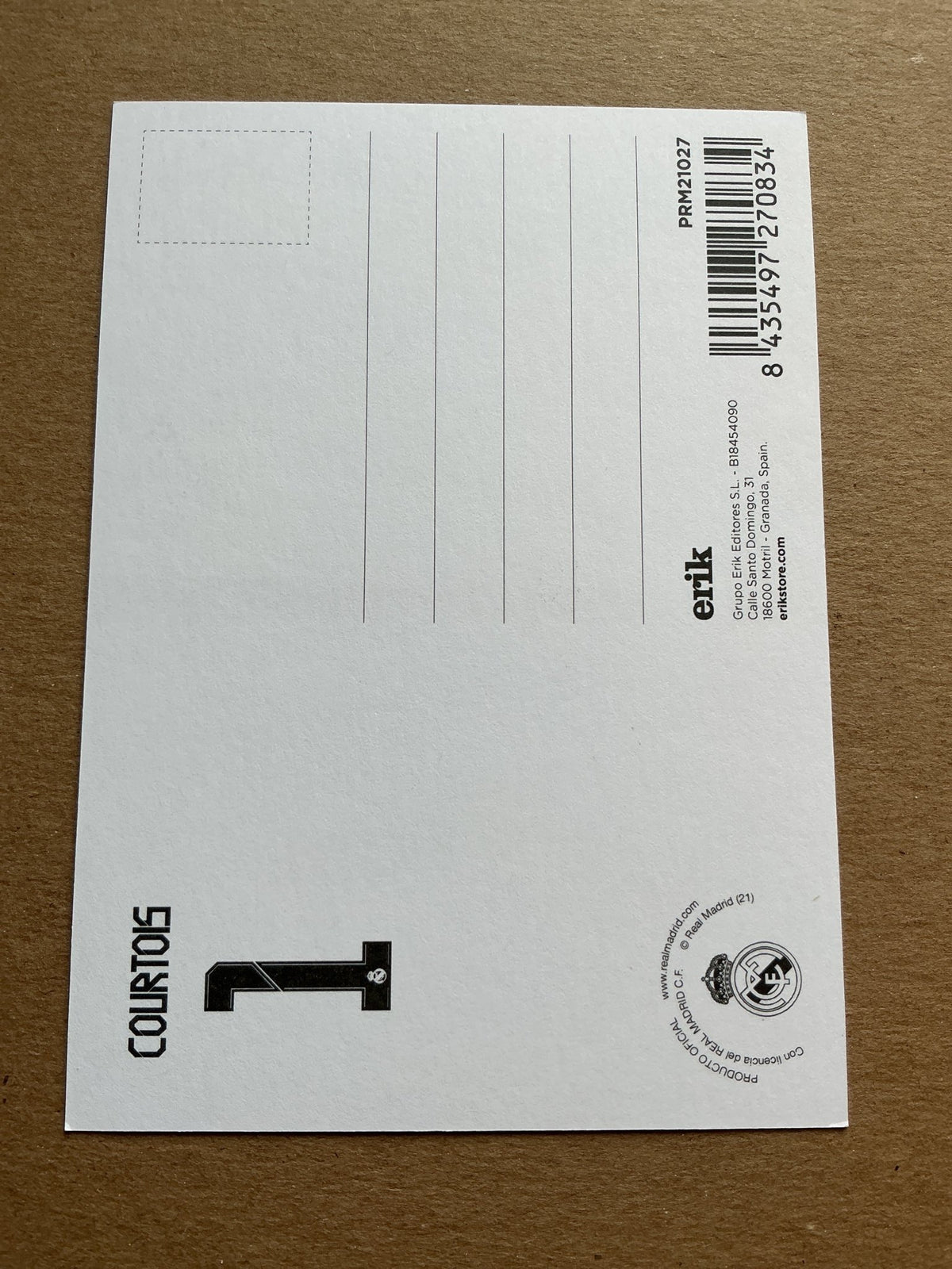 Thibaut Courtois, Belgium 🇧🇪 Real Madrid 2021/22 hand signed - Autographs-World