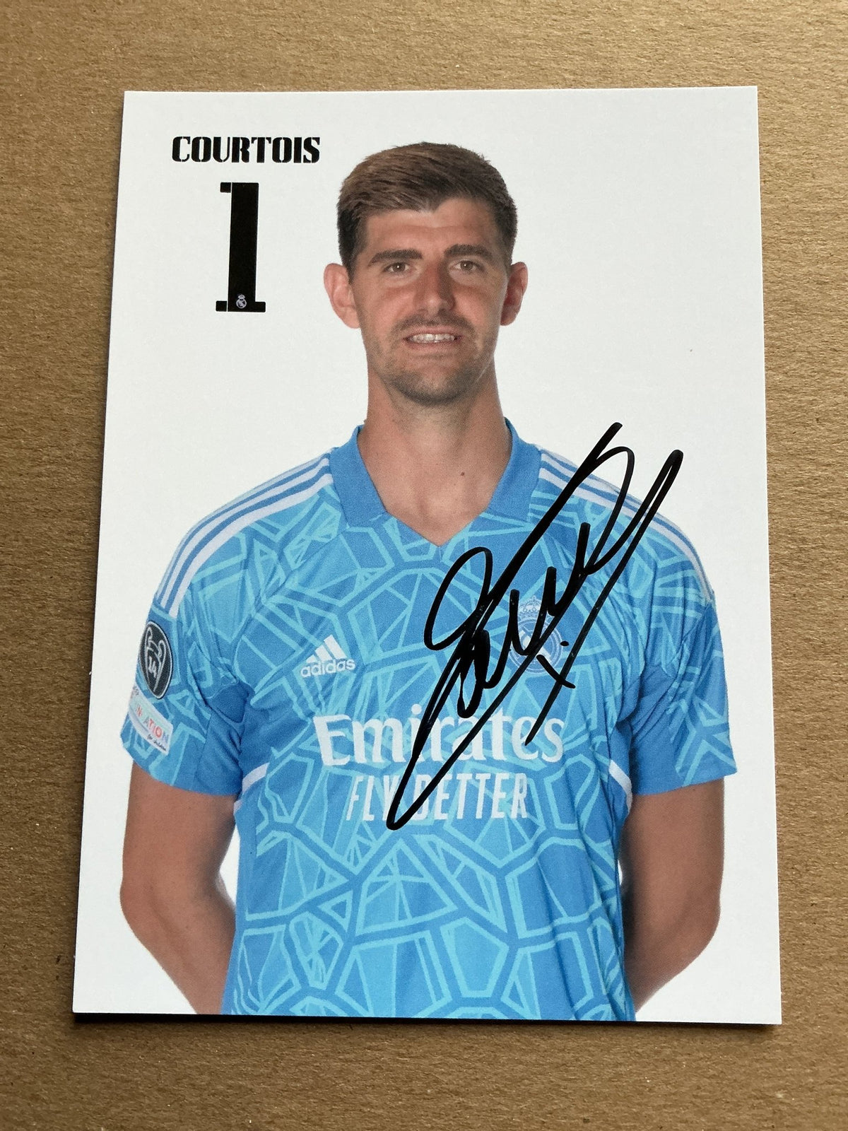 Thibaut Courtois, Belgium 🇧🇪 Real Madrid 2022/23 hand signed - Autographs-World