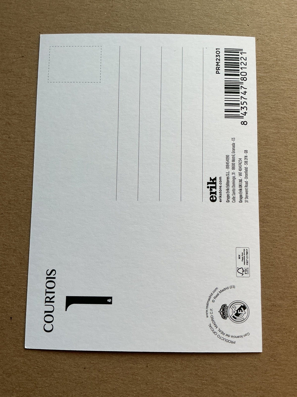 Thibaut Courtois, Belgium 🇧🇪 Real Madrid 2023/24 hand signed - Autographs-World