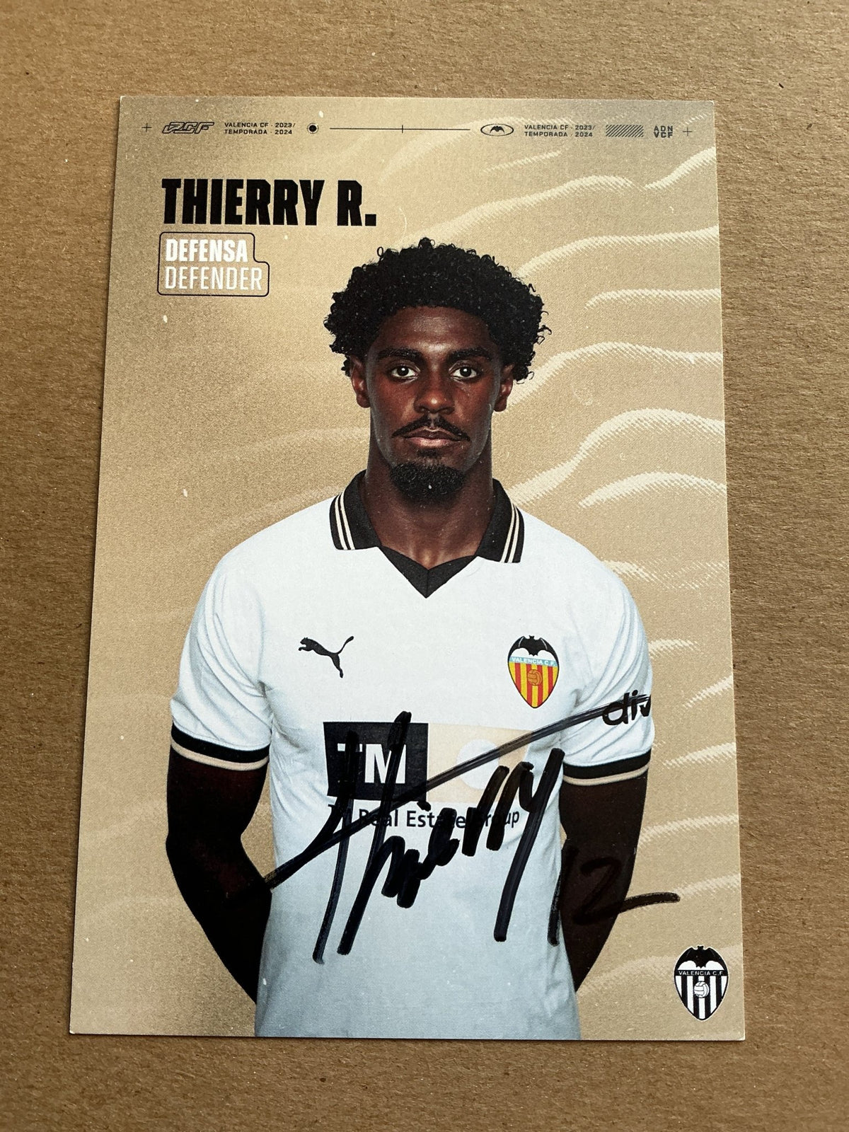 Thierry Correia, Portugal 🇵🇹 Valencia CF 2023/24 hand signed - Autographs-World