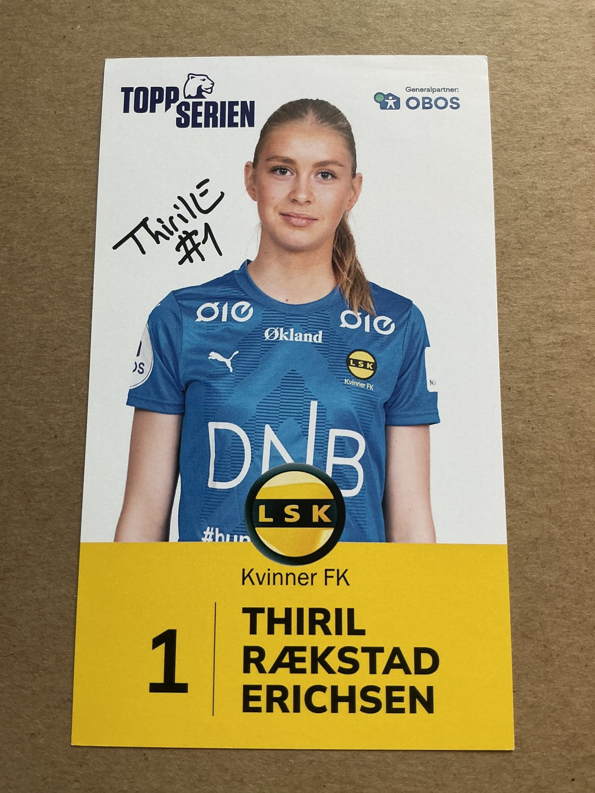 Thiril Erichsen, Norway 🇳🇴 Lillestrøm SK 2023/24 hand signed - Autographs-World