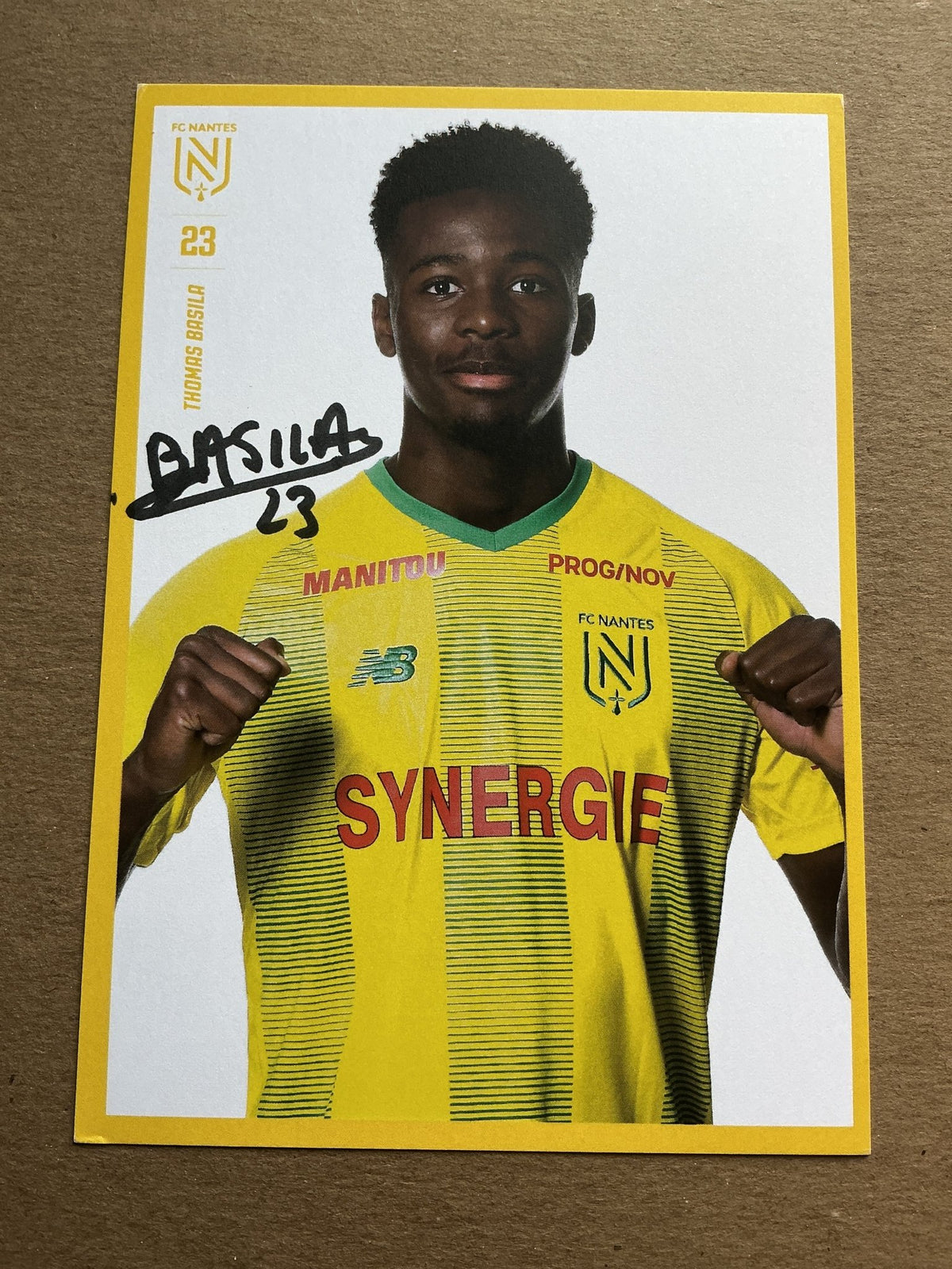 Thomas Basila, France 🇫🇷 FC Nantes 2019/20 hand signed - Autographs-World