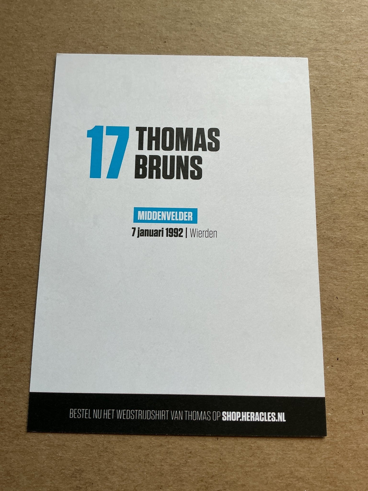 Thomas Bruns, Netherlands 🇳🇱 Heracles Almelo 2023/24 hand signed - Autographs-World
