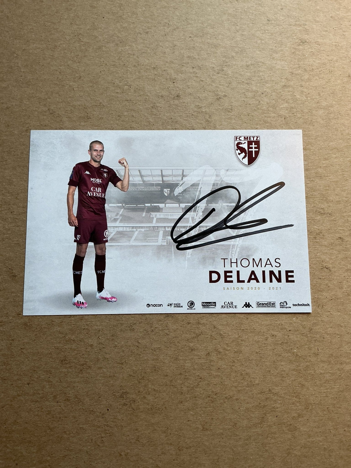 Thomas Delaine, France 🇫🇷 FC Metz 2020/21 hand signed - Autographs-World