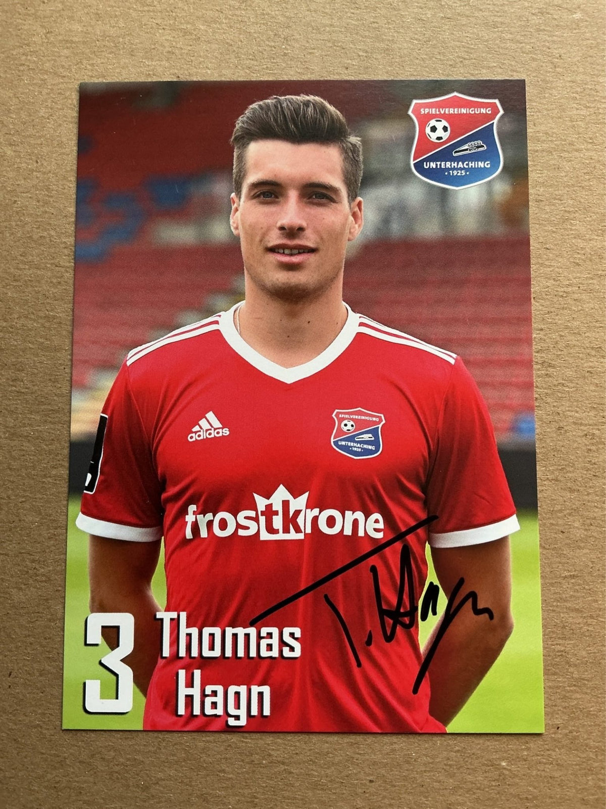 Thomas Hagn, Germany 🇩🇪 SpVgg Unterhaching 2019/20 hand signed - Autographs-World