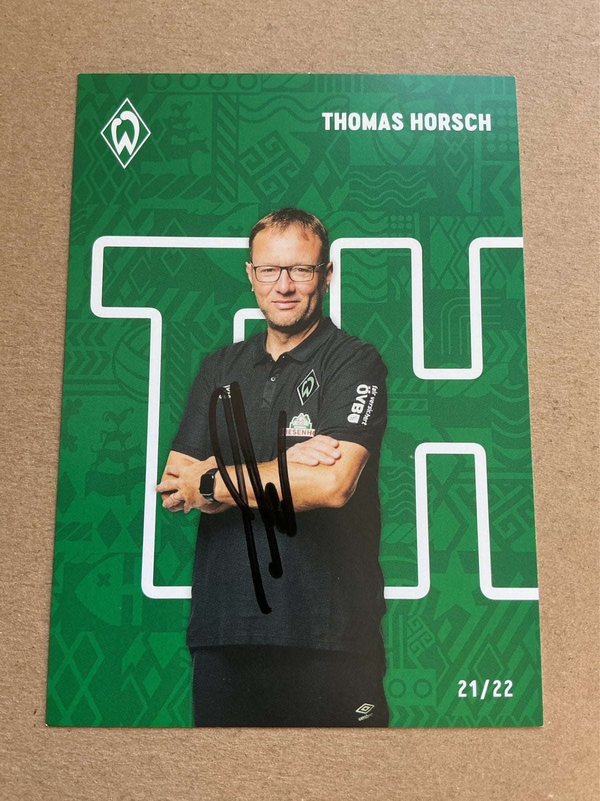 Thomas Horsch, Germany 🇩🇪 SV Werder Bremen 2021/22 hand signed - Autographs-World