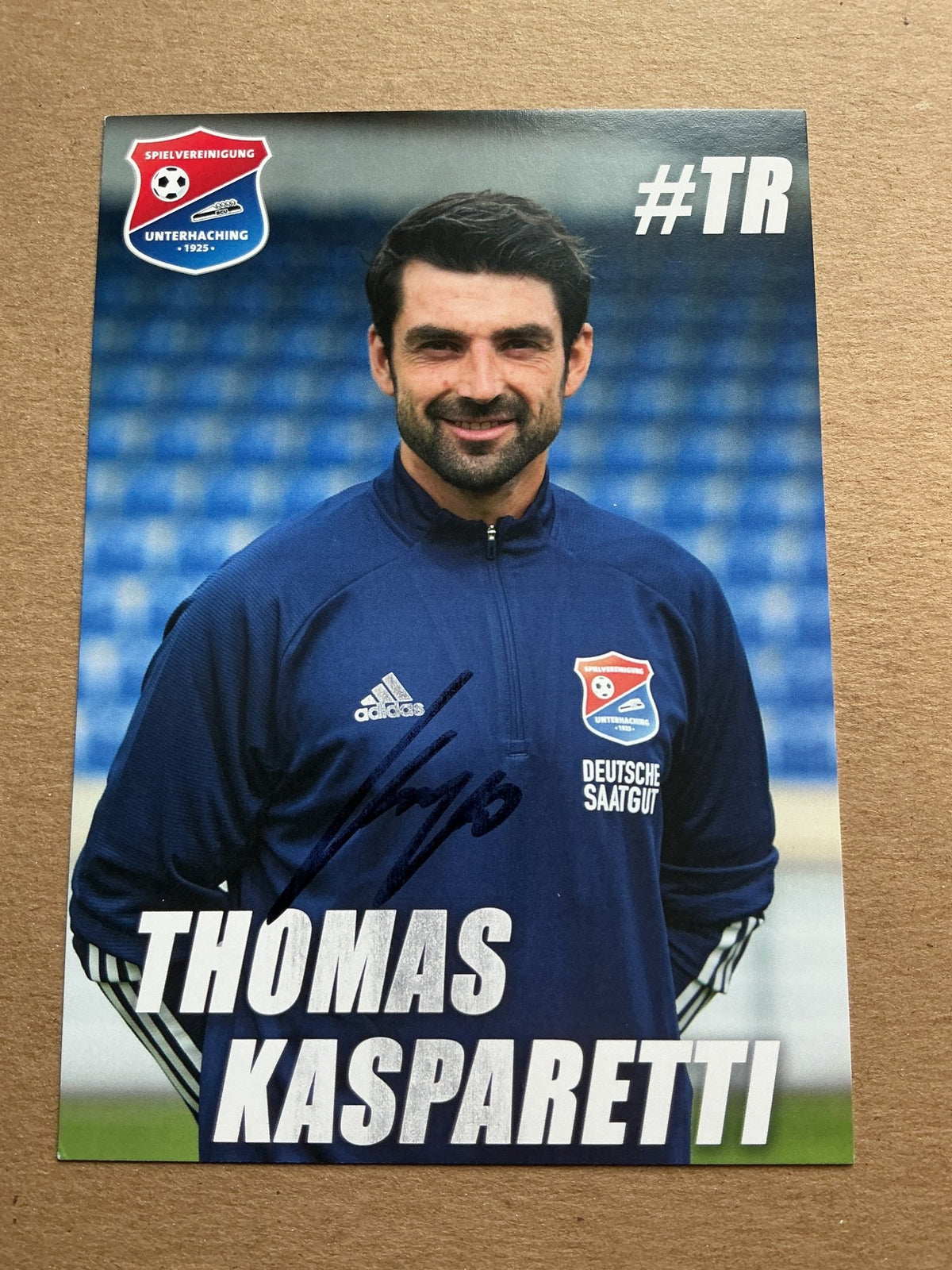 Thomas Kasparetti, Germany 🇩🇪 SpVgg Unterhaching 2021/22 hand signed - Autographs-World