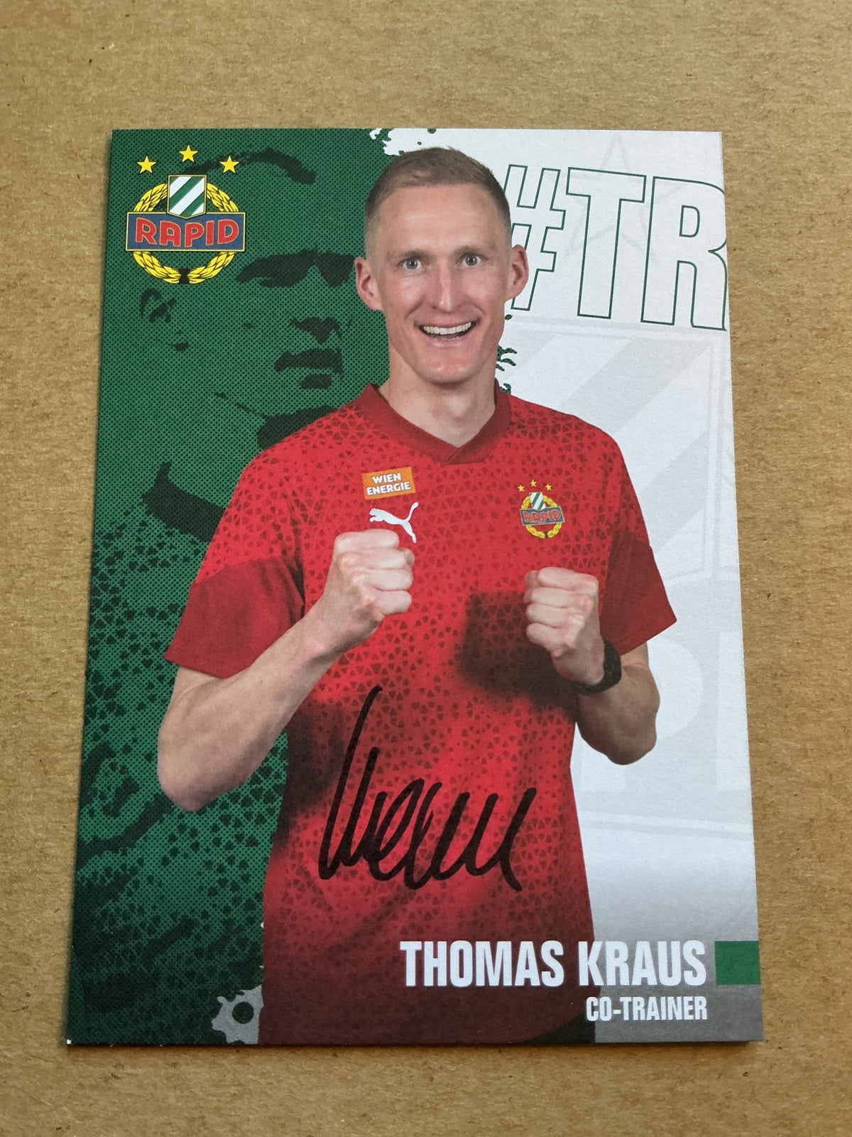 Thomas Kraus, Germany 🇩🇪 SK Rapid Wien 2023/24 hand signed - Autographs-World