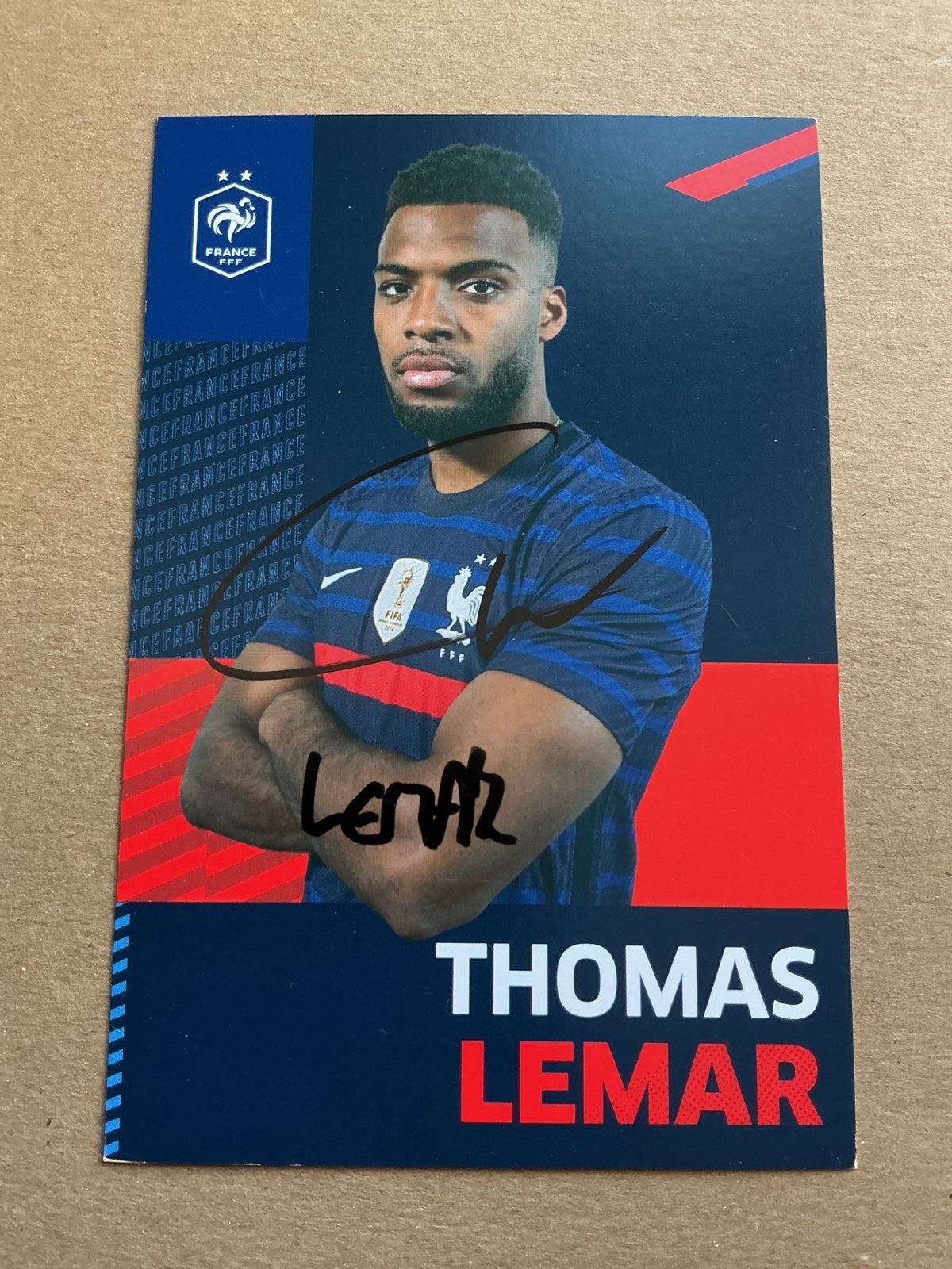 Thomas Lemar, France 🇫🇷 UEFA Euro Cup 2020 hand signed - Autographs-World