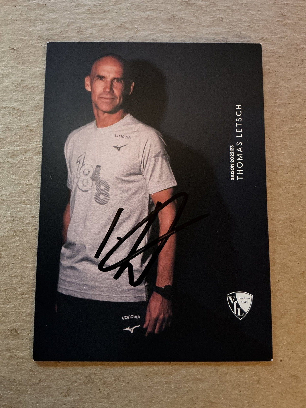 Thomas Letsch, Germany 🇩🇪 VfL Bochum 2022/23 hand signed - Autographs-World
