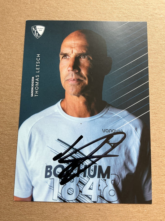 Thomas Letsch, Germany 🇩🇪 VfL Bochum 2023/24 hand signed - Autographs-World