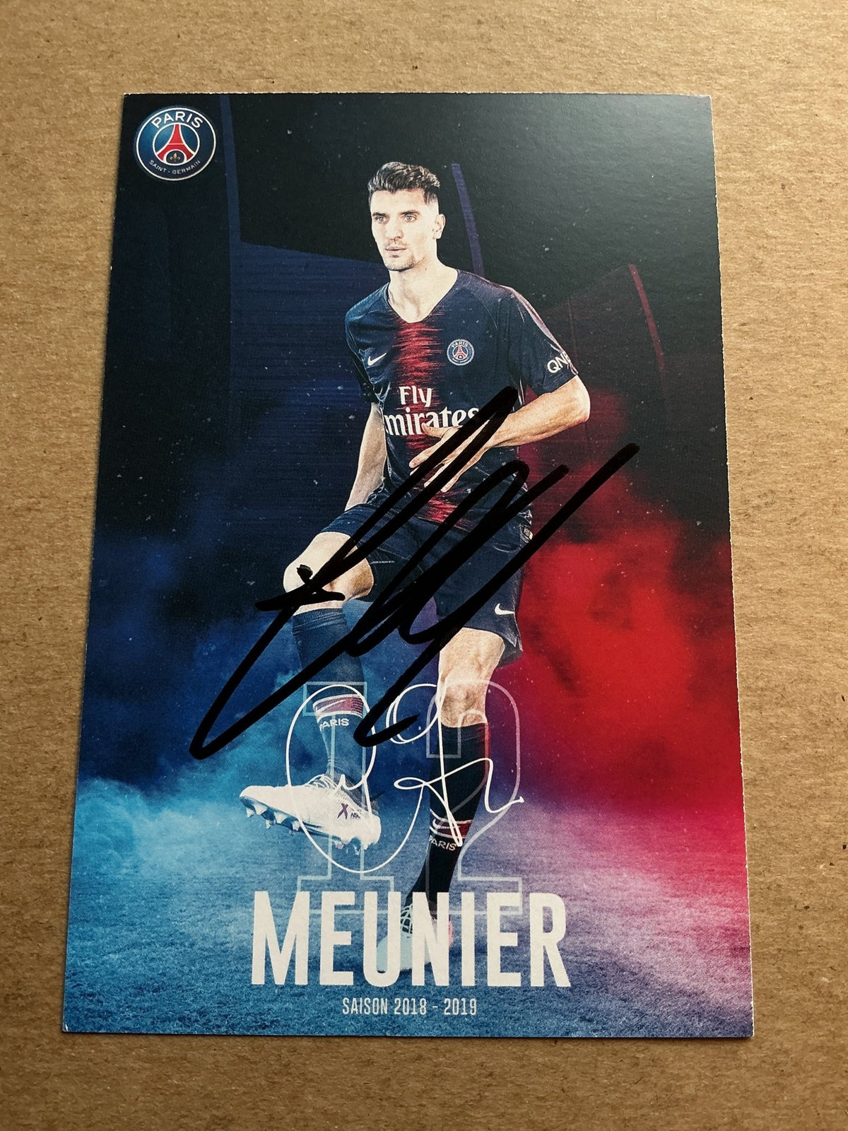 Thomas Meunier, Belgium 🇧🇪 Paris Saint-Germain 2018/19 hand signed - Autographs-World
