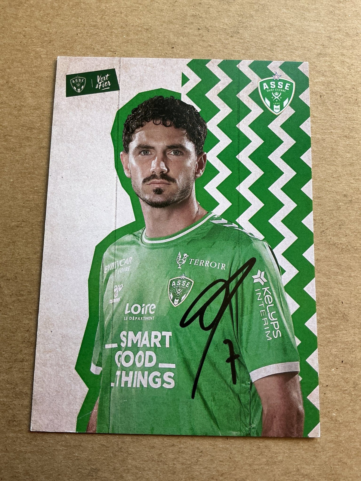 Thomas Monconduit, France 🇫🇷 AS Saint-Etienne 2023/24 hand signed - Autographs-World
