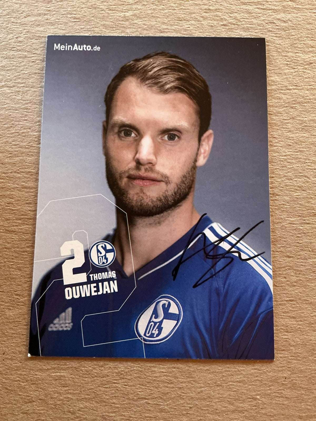 Thomas Ouwejan, Netherlands 🇳🇱 FC Schalke 04 2022/23 hand signed - Autographs-World
