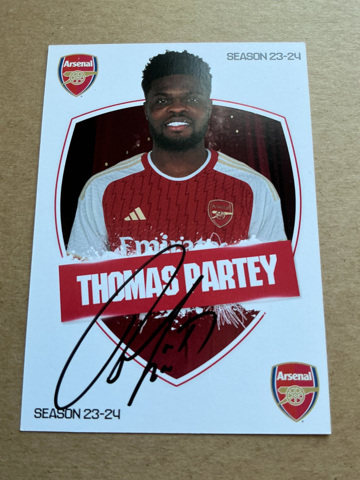 Thomas Partey, Ghana 🇬🇭 Arsenal FC 2023/24 hand signed - Autographs-World