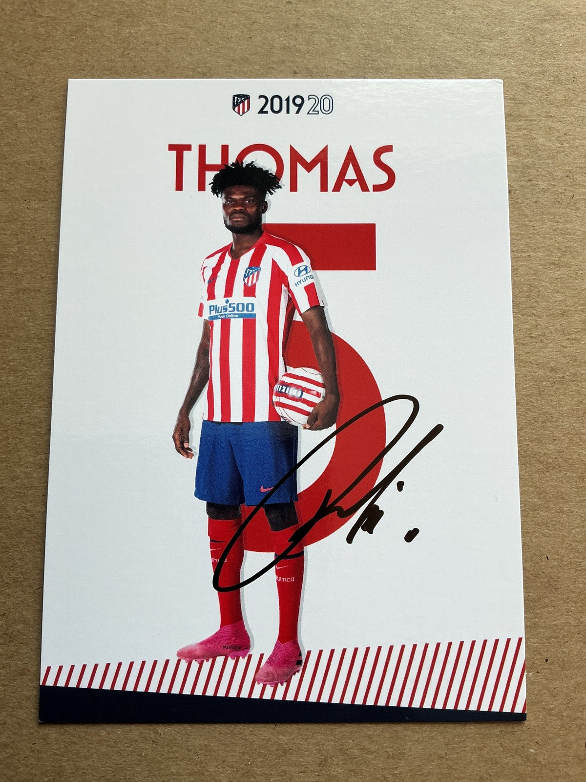 Thomas Partey, Ghana 🇬🇭 Atletico Madrid 2019/20 hand signed - Autographs-World