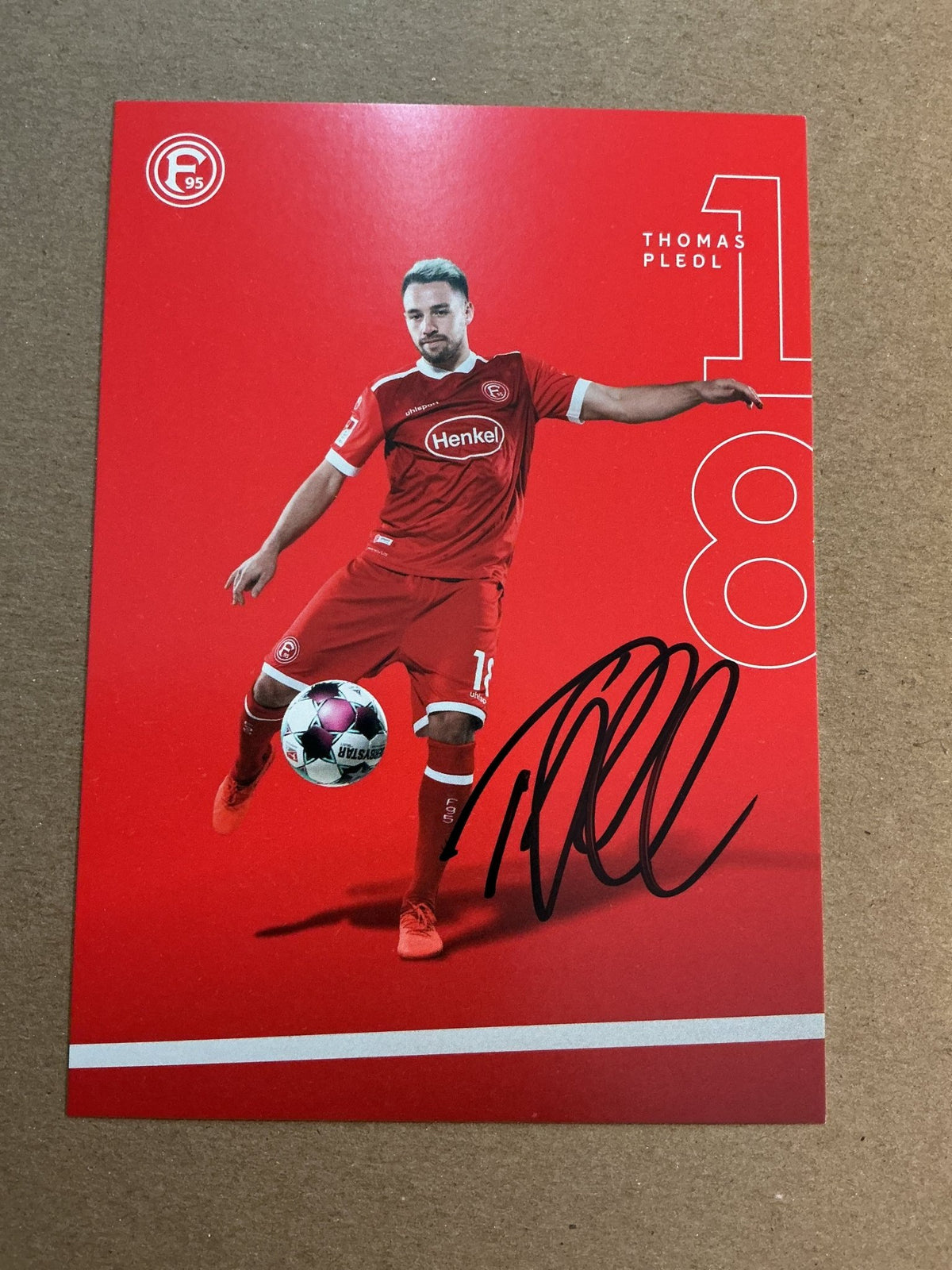 Thomas Pledl, Germany 🇩🇪 Fortuna Düsseldorf 2020/21 hand signed - Autographs-World