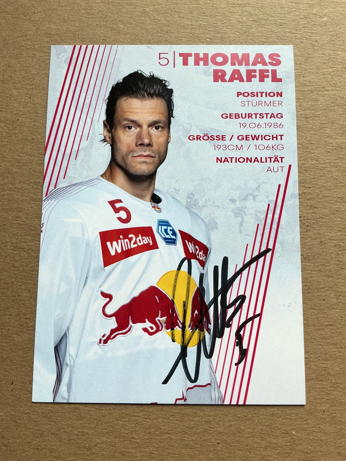 Thomas Raffl, Austria 🇦🇹 EC Red Bull Salzburg 2023/24 hand signed - Autographs-World