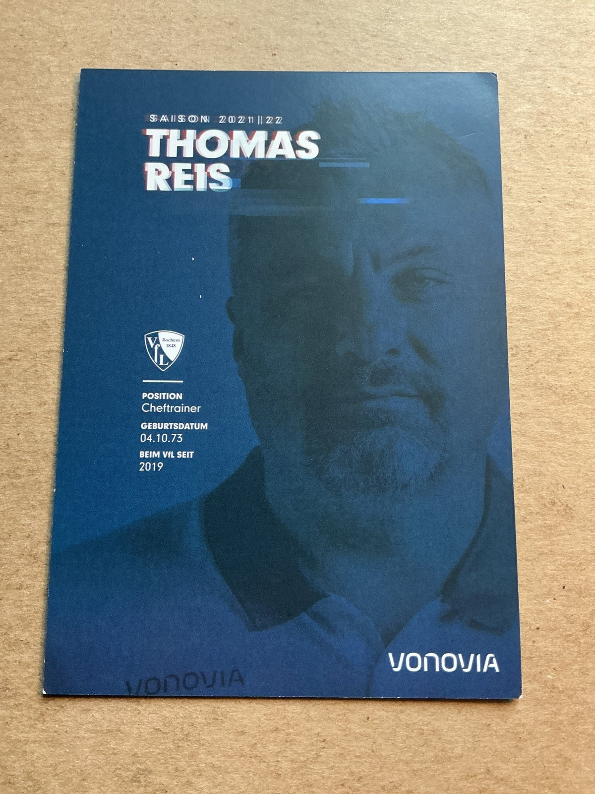 Thomas Reis, Germany 🇩🇪 VfL Bochum 2021/22 hand signed - Autographs-World