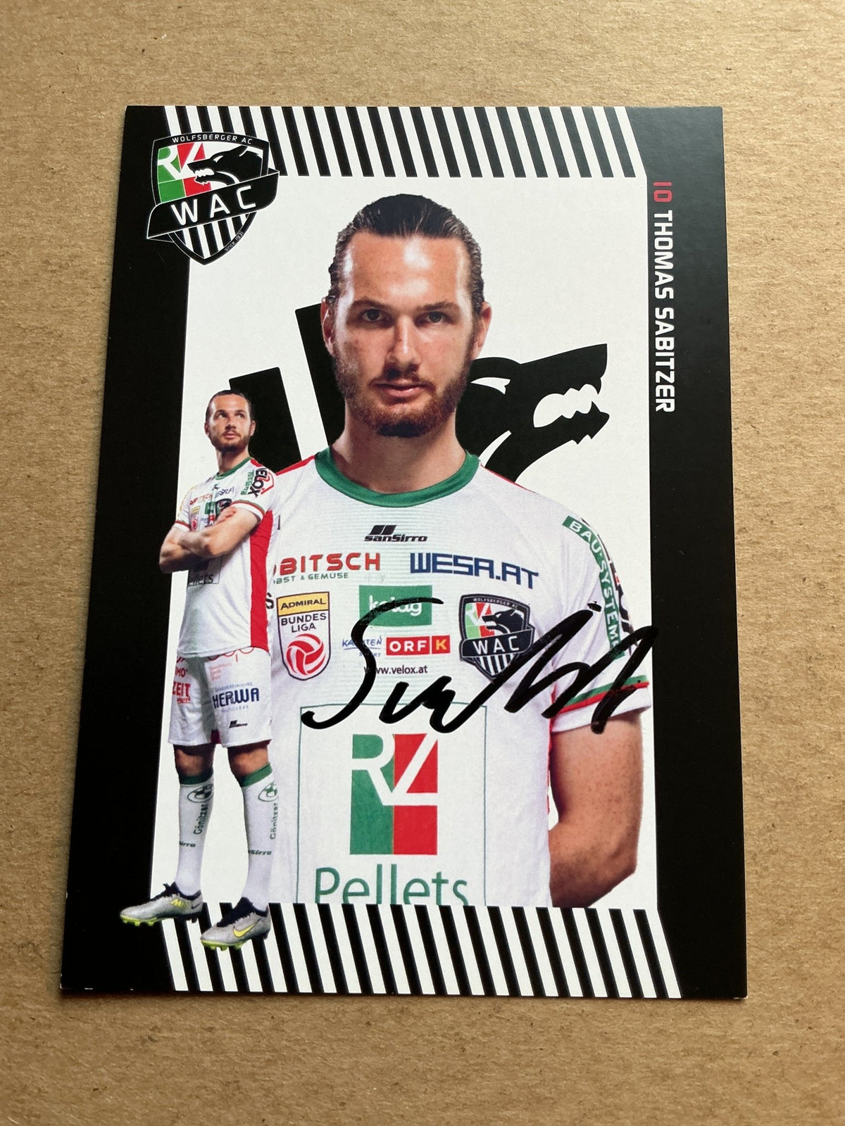 Thomas Sabitzer, Austria 🇦🇹 Wolfsberger AC 2023/24 hand signed - Autographs-World