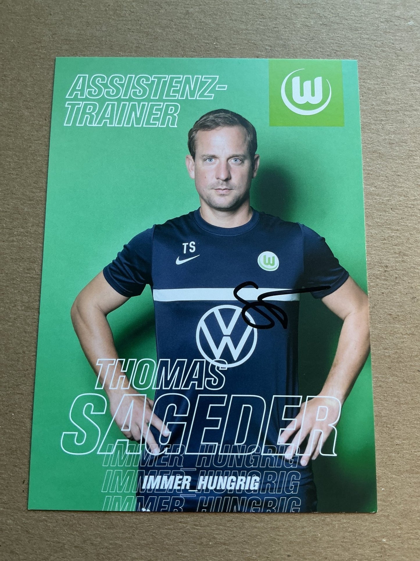 Thomas Sageder, Austria 🇦🇹 VfL Wolfsburg 2020/21 hand signed - Autographs-World
