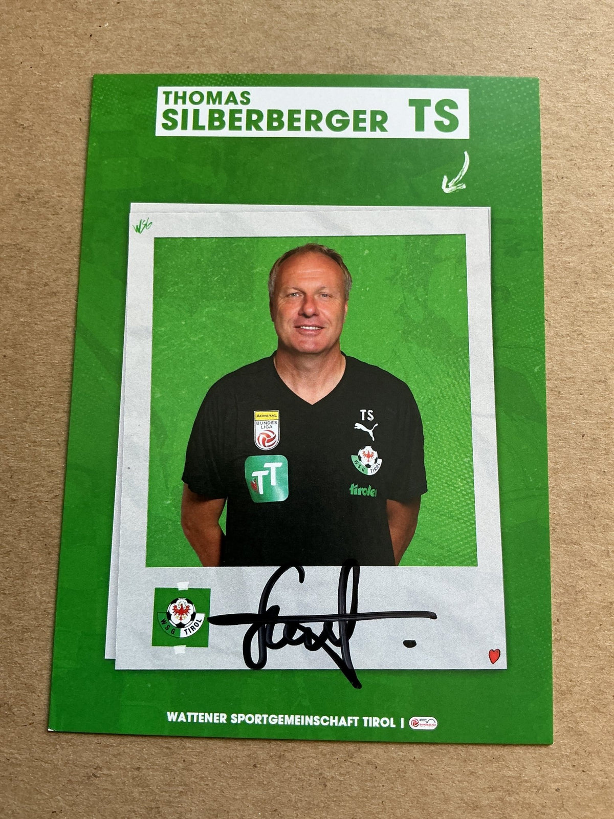 Thomas Silberberger, Austria 🇦🇹 WSG Tirol 2023/24 hand signed - Autographs-World