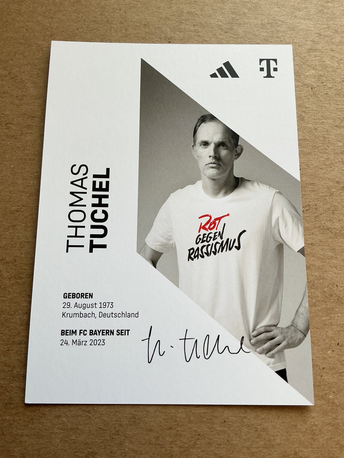 Thomas Tuchel, Germany 🇩🇪 FC Bayern München 2023/24 hand signed - Autographs-World