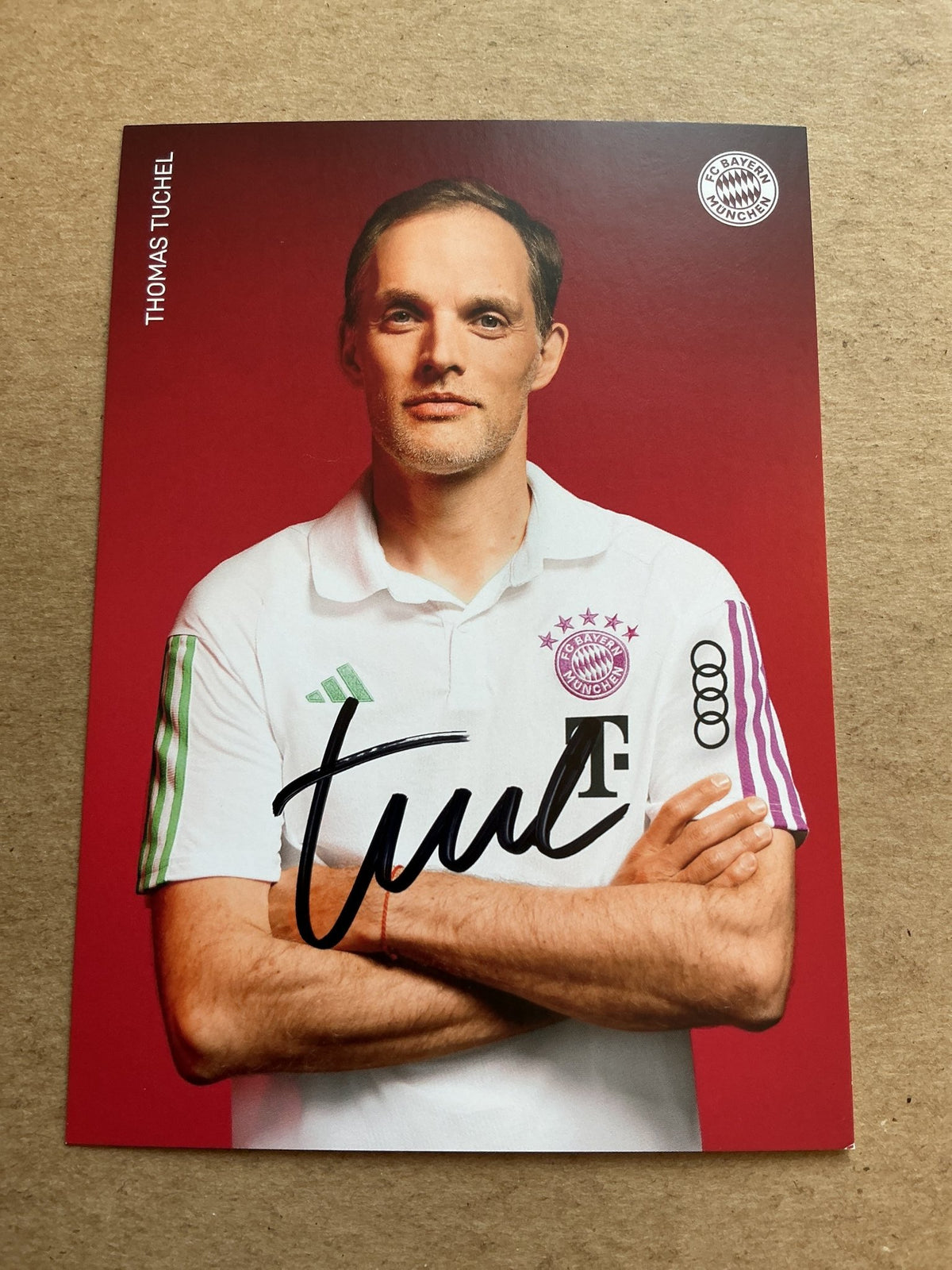 Thomas Tuchel, Germany 🇩🇪 FC Bayern München 2023/24 hand signed - Autographs-World