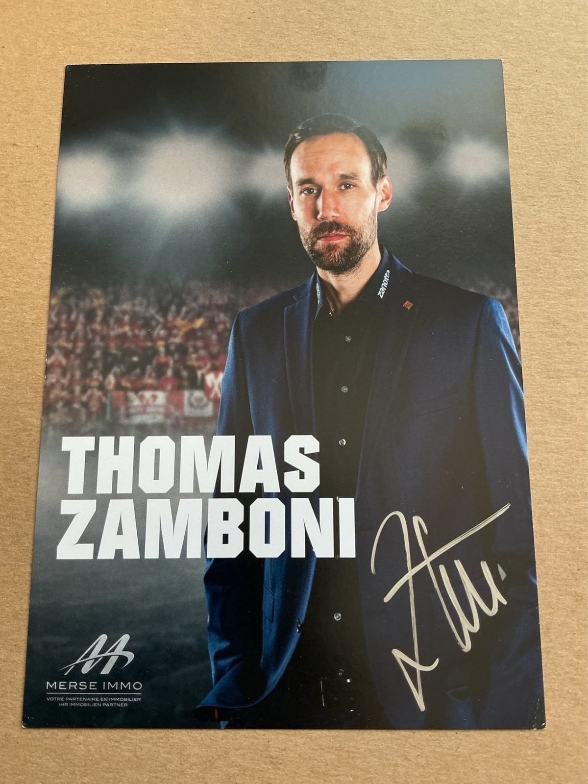 Thomas Zamboni, Switzerland 🇨🇭 EHC Biel-Bienne 2023/24 hand signed - Autographs-World