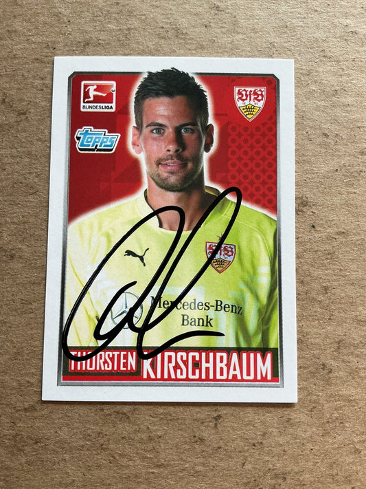 Thorsten Kirschbaum, Germany 🇩🇪 VfB Stuttgart 2014/15 Topps hand signed - Autographs-World