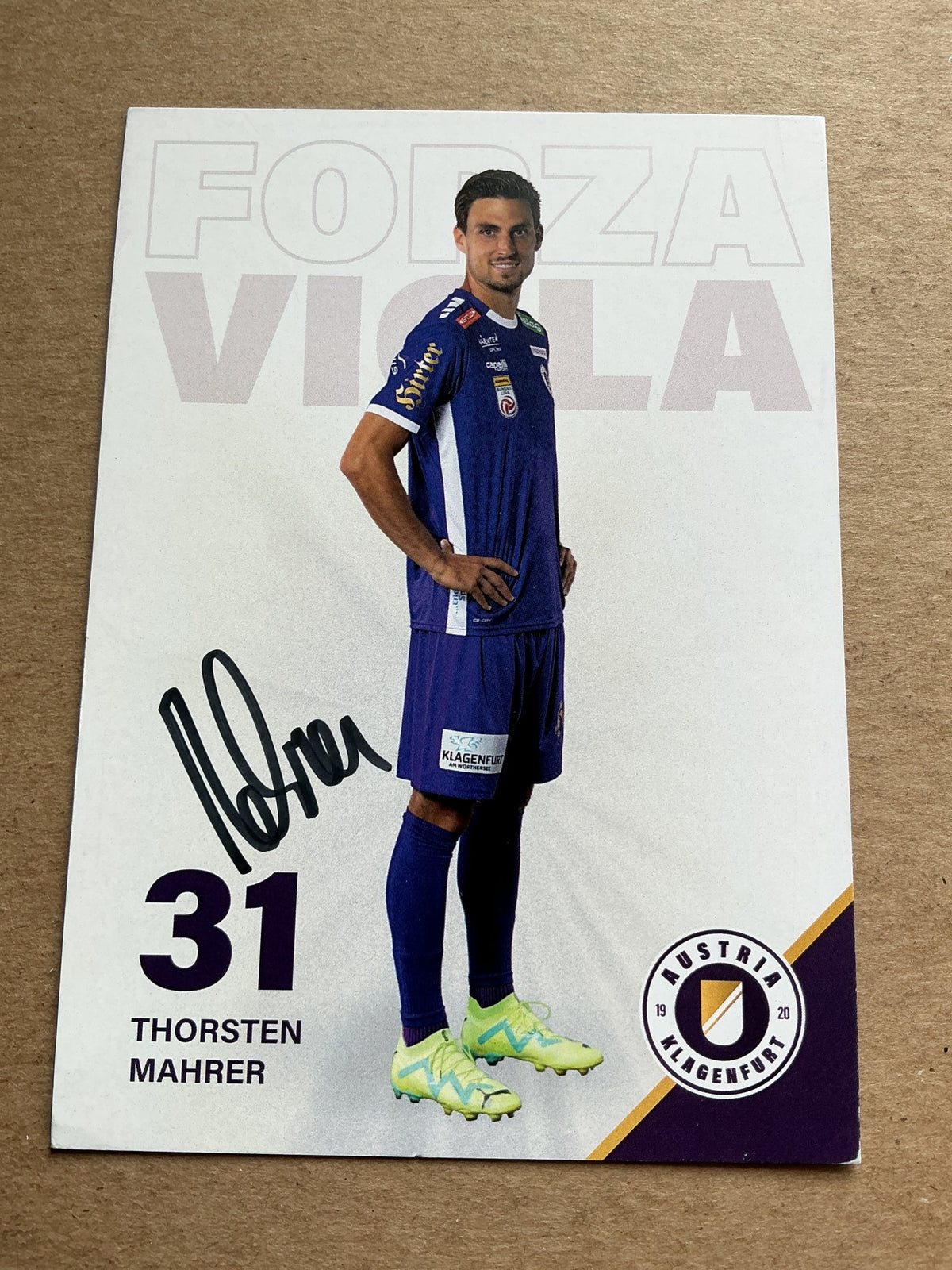 Thorsten Mahrer, Austria 🇦🇹 Austria Klagenfurt 2023/24 hand signed - Autographs-World
