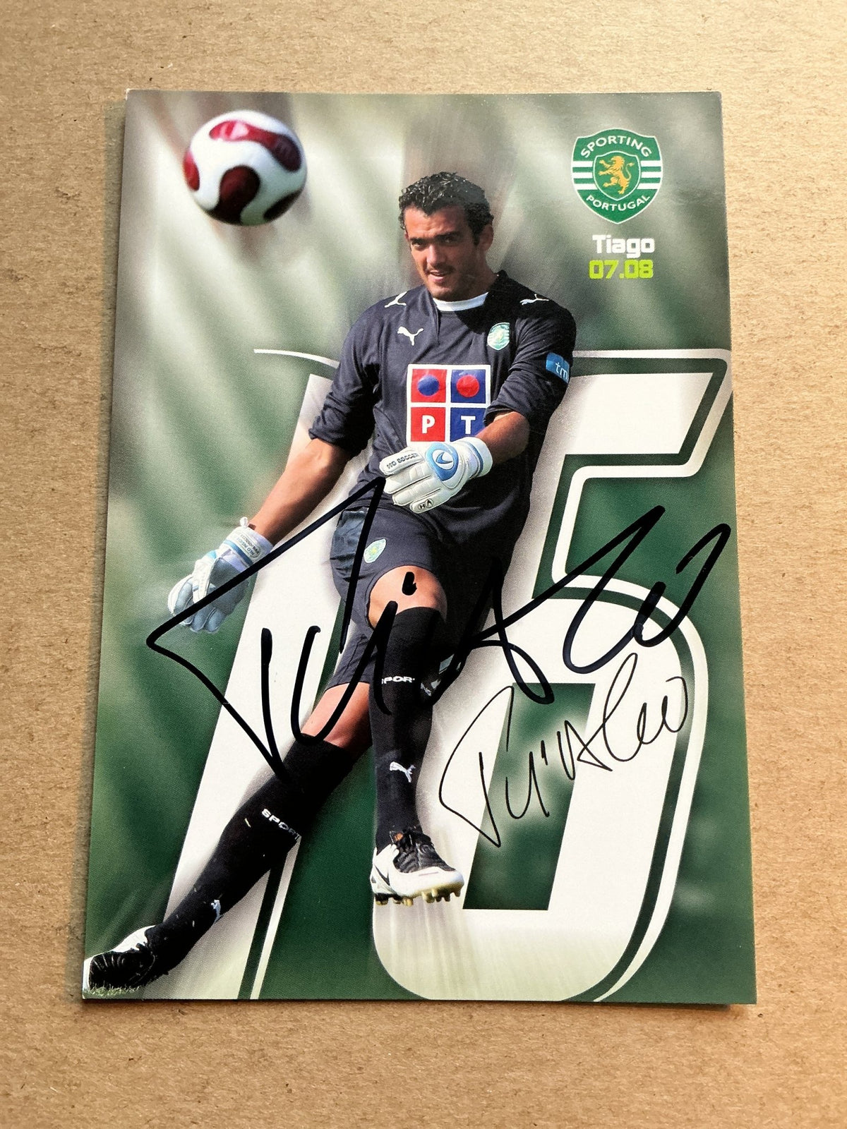 Tiago Ferreira, Portugal 🇵🇹 Sporting CP 2007/08 hand signed - Autographs-World