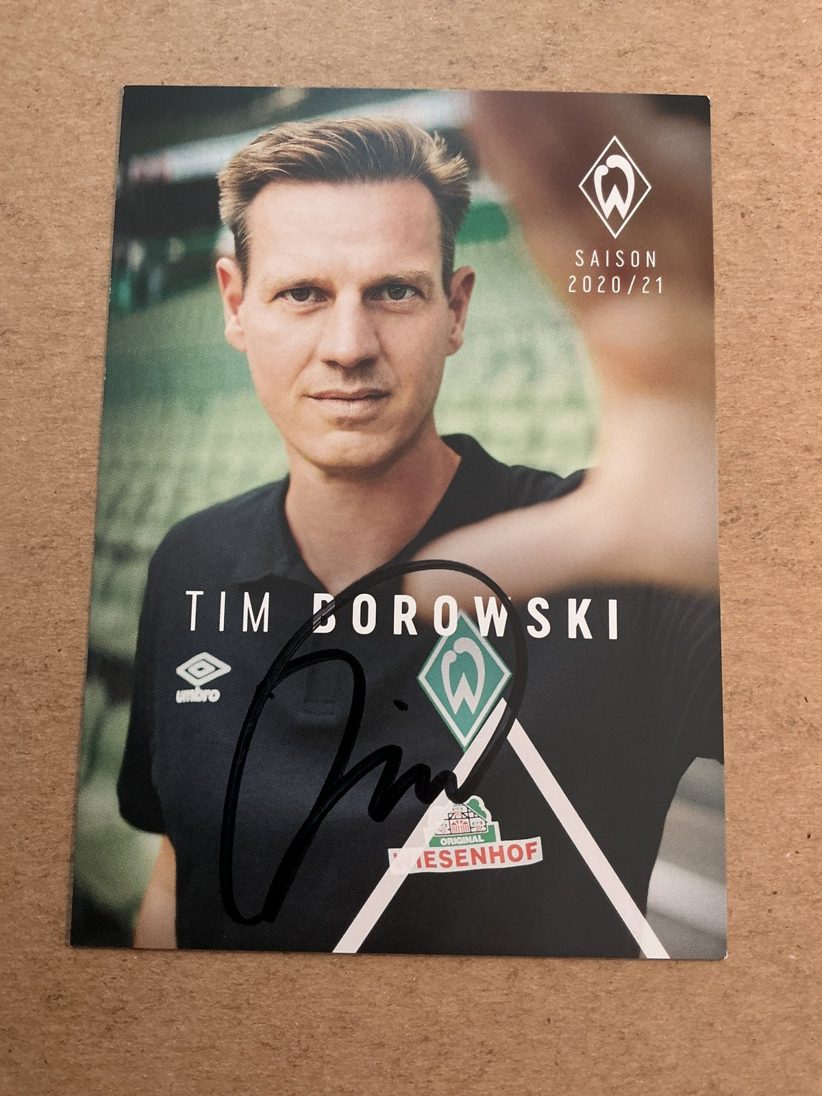 Tim Borowski, Germany 🇩🇪 SV Werder Bremen 2020/21 hand signed - Autographs-World