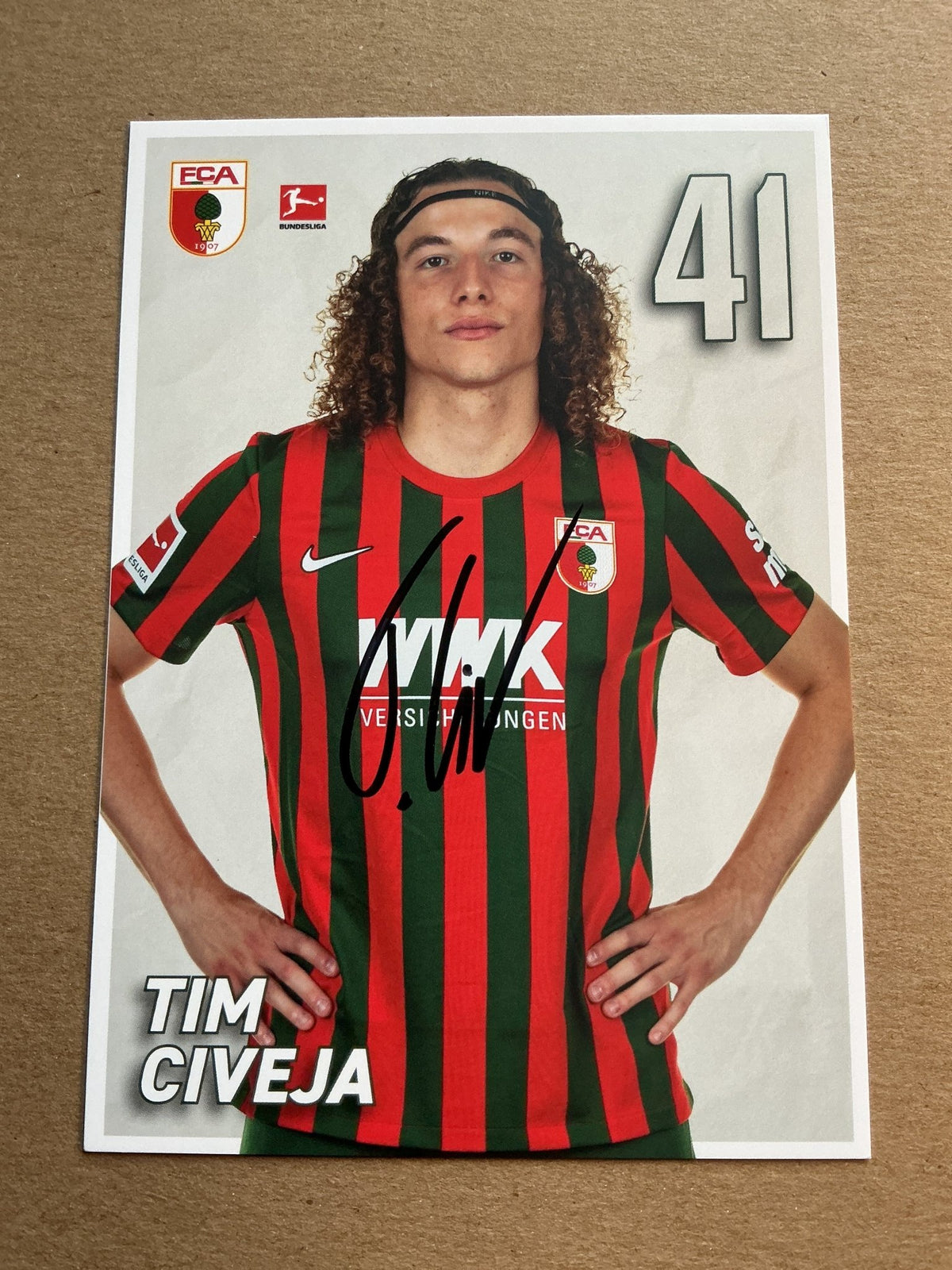 Tim Civeja, Germany 🇩🇪 FC Augsburg 2021/22 hand signed - Autographs-World