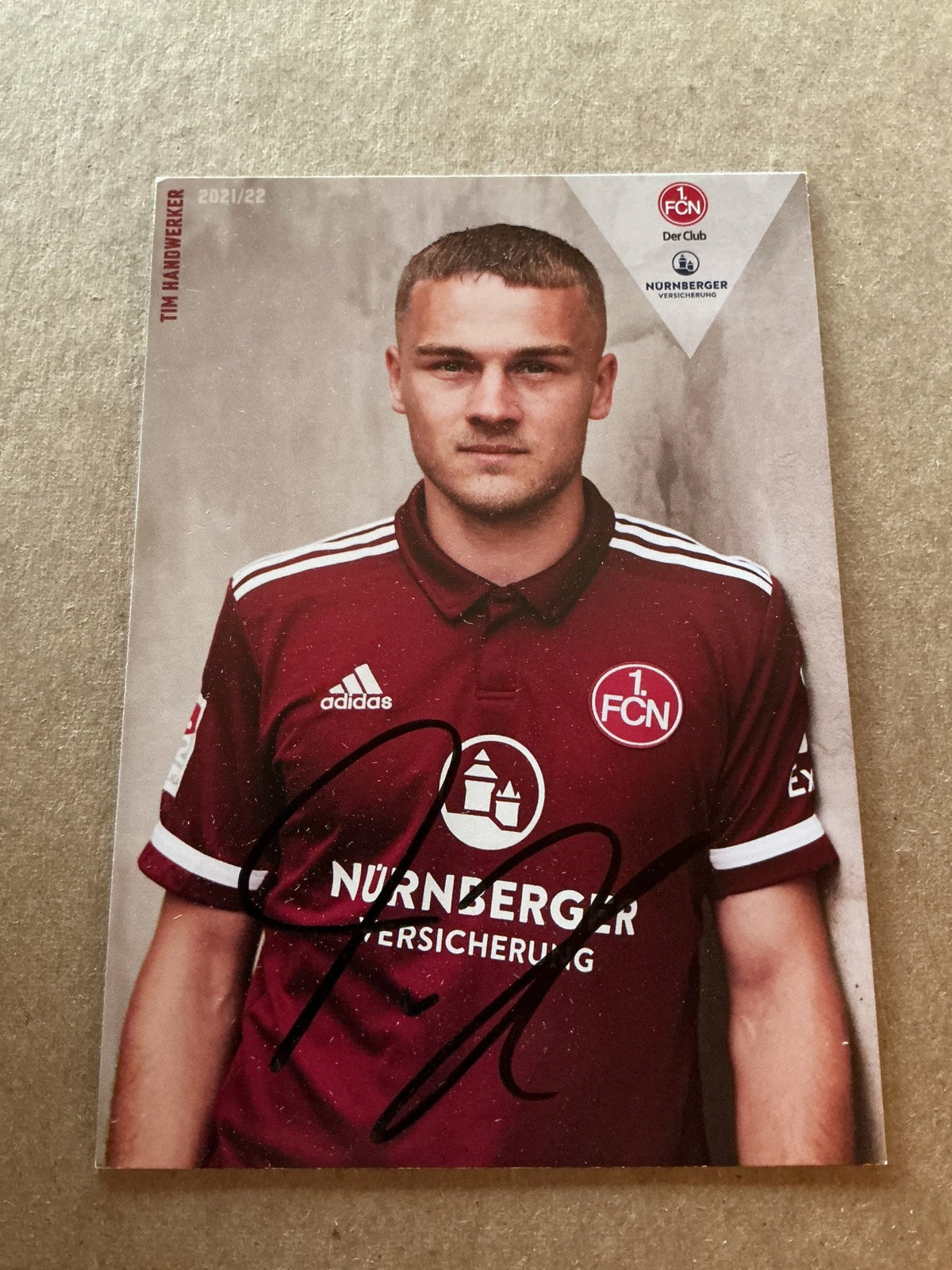 Tim Handwerker, Germany 🇩🇪 1.FC Nürnberg 2021/22 hand signed - Autographs-World