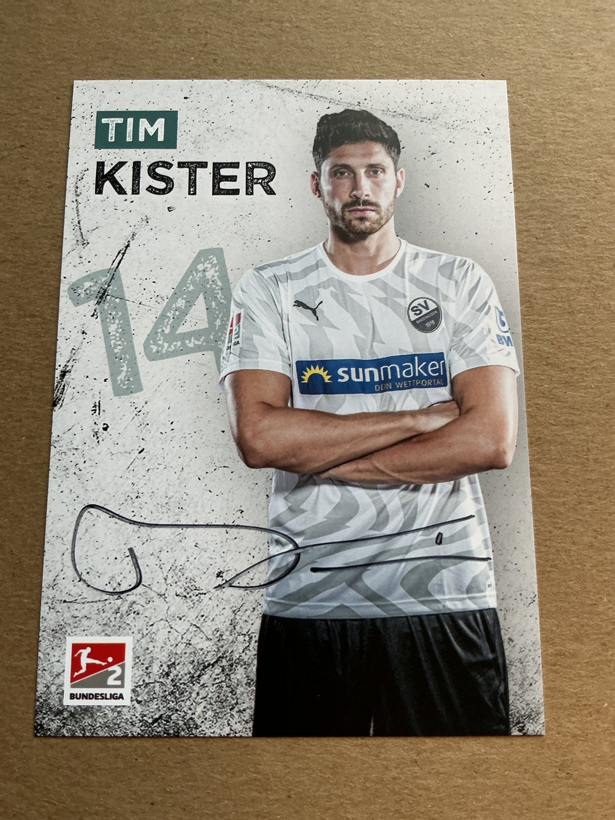 Tim Kister, Germany 🇩🇪 SV Sandhausen 2019/20 hand signed - Autographs-World