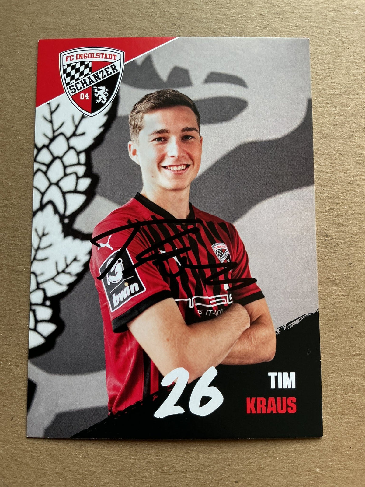Tim Kraus, Germany 🇩🇪 FC Ingolstadt 04 2020/21 hand signed - Autographs-World
