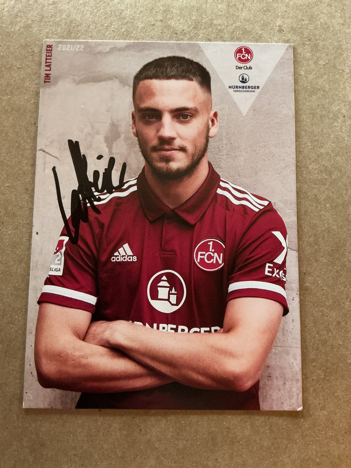 Tim Latteier, Germany 🇩🇪 1.FC Nürnberg 2021/22 hand signed - Autographs-World