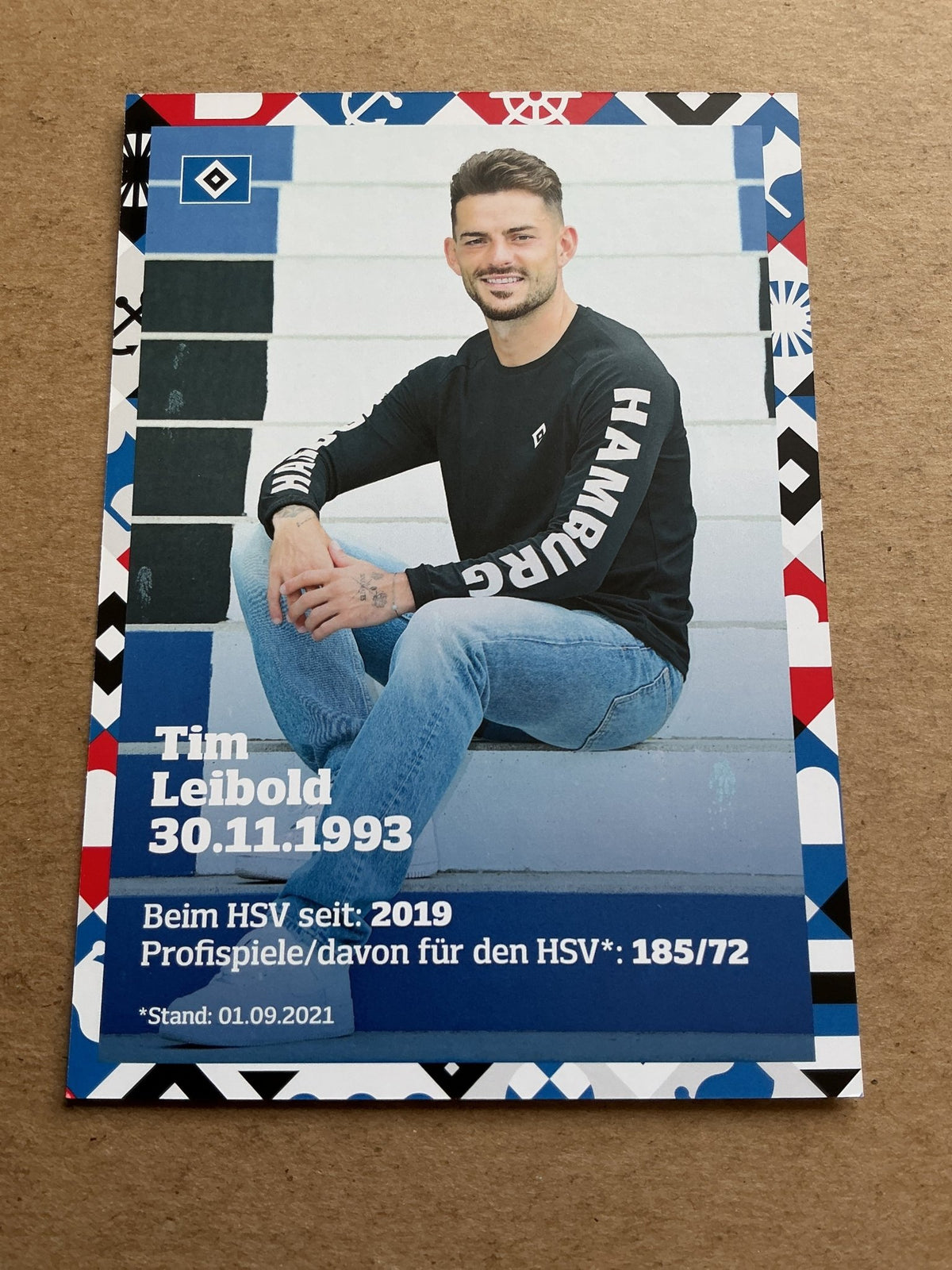 Tim Leibold, Germany 🇩🇪 Hamburger SV 2021/22 hand signed - Autographs-World