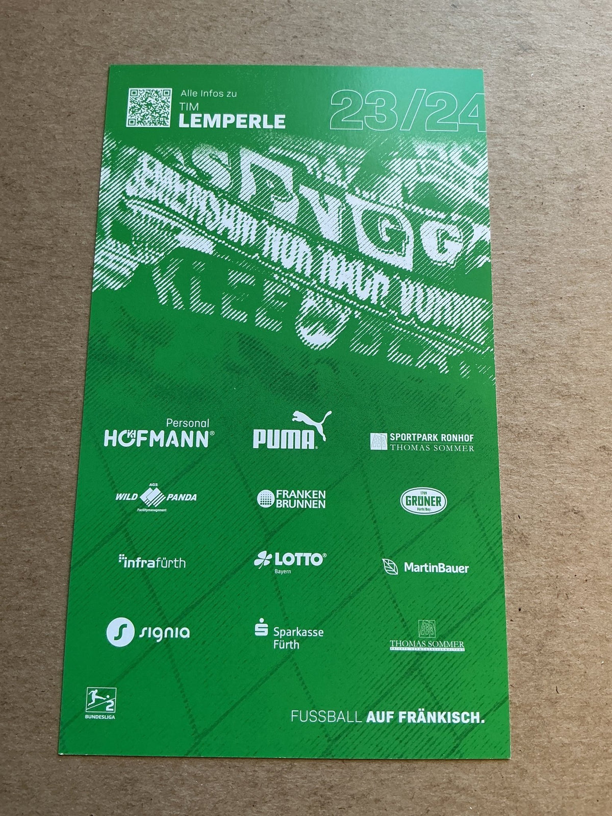 Tim Lemperle, Germany 🇩🇪 SpVgg Greuther Fürth 2023/24 hand signed - Autographs-World