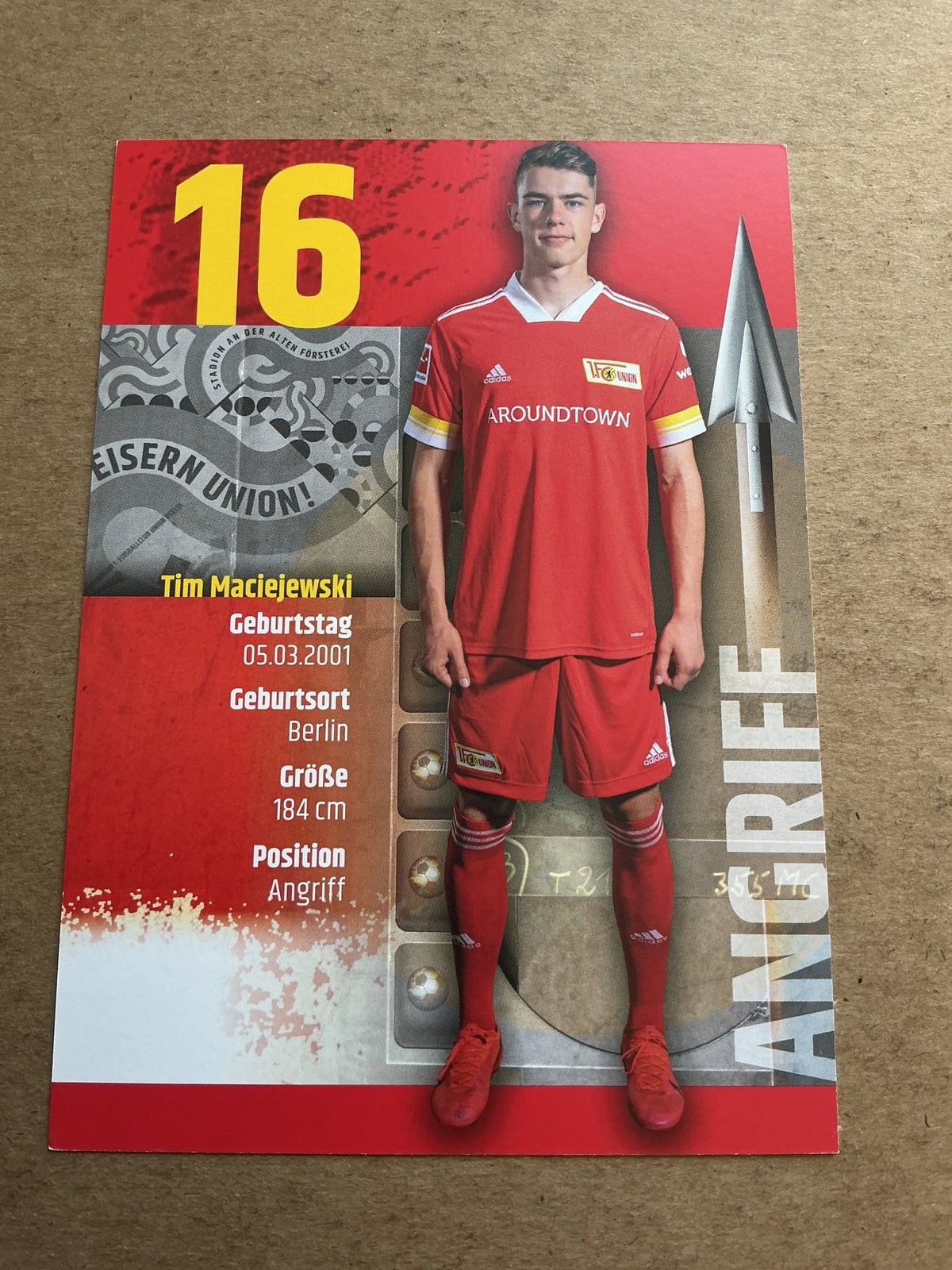 Tim Maciejewski, Germany 🇩🇪 1.FC Union Berlin 2020/21 hand signed - Autographs-World