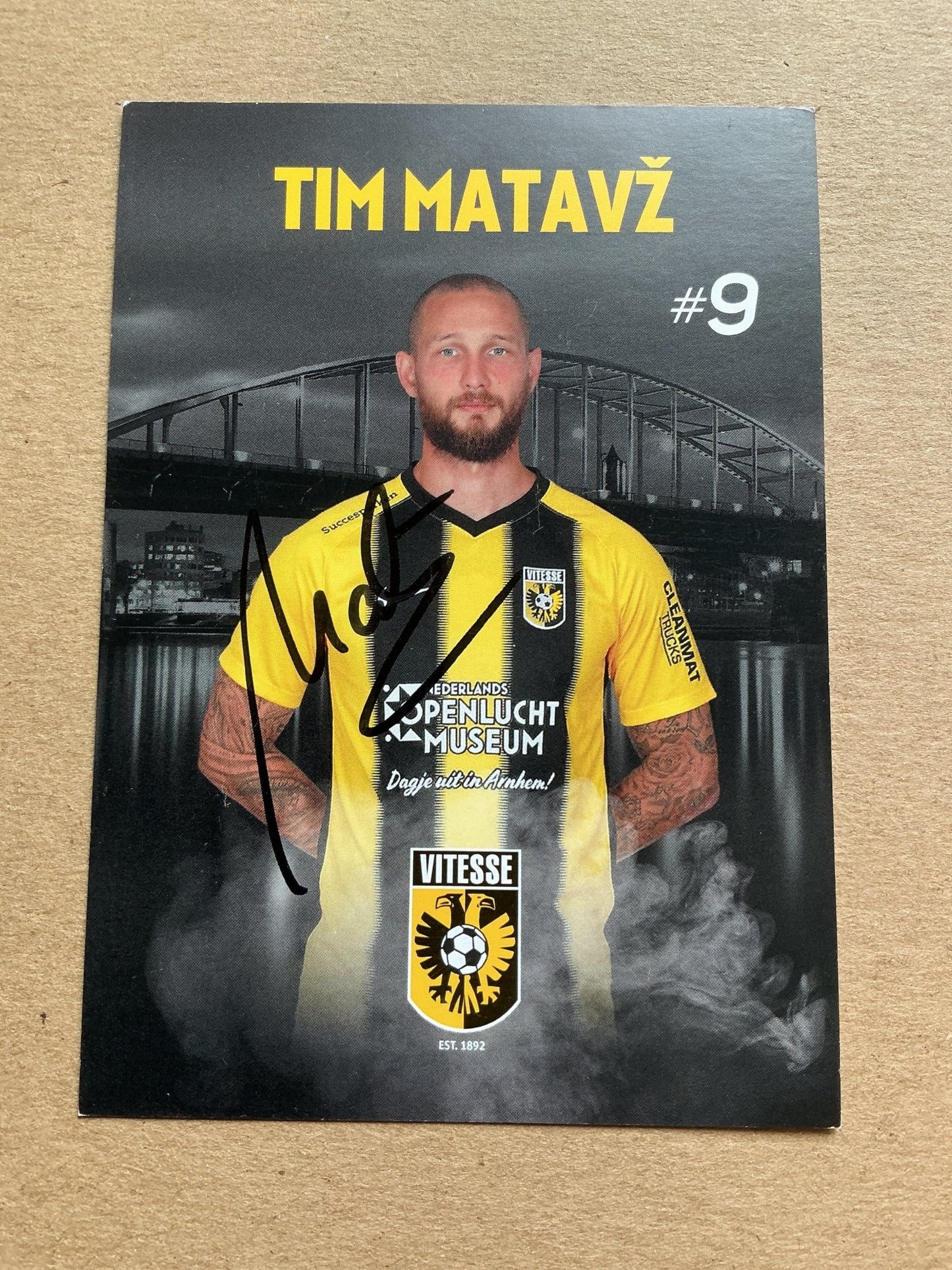 Tim Matavz, Slovenia 🇸🇮 Vitesse Arnhem 2019/20 hand signed - Autographs-World