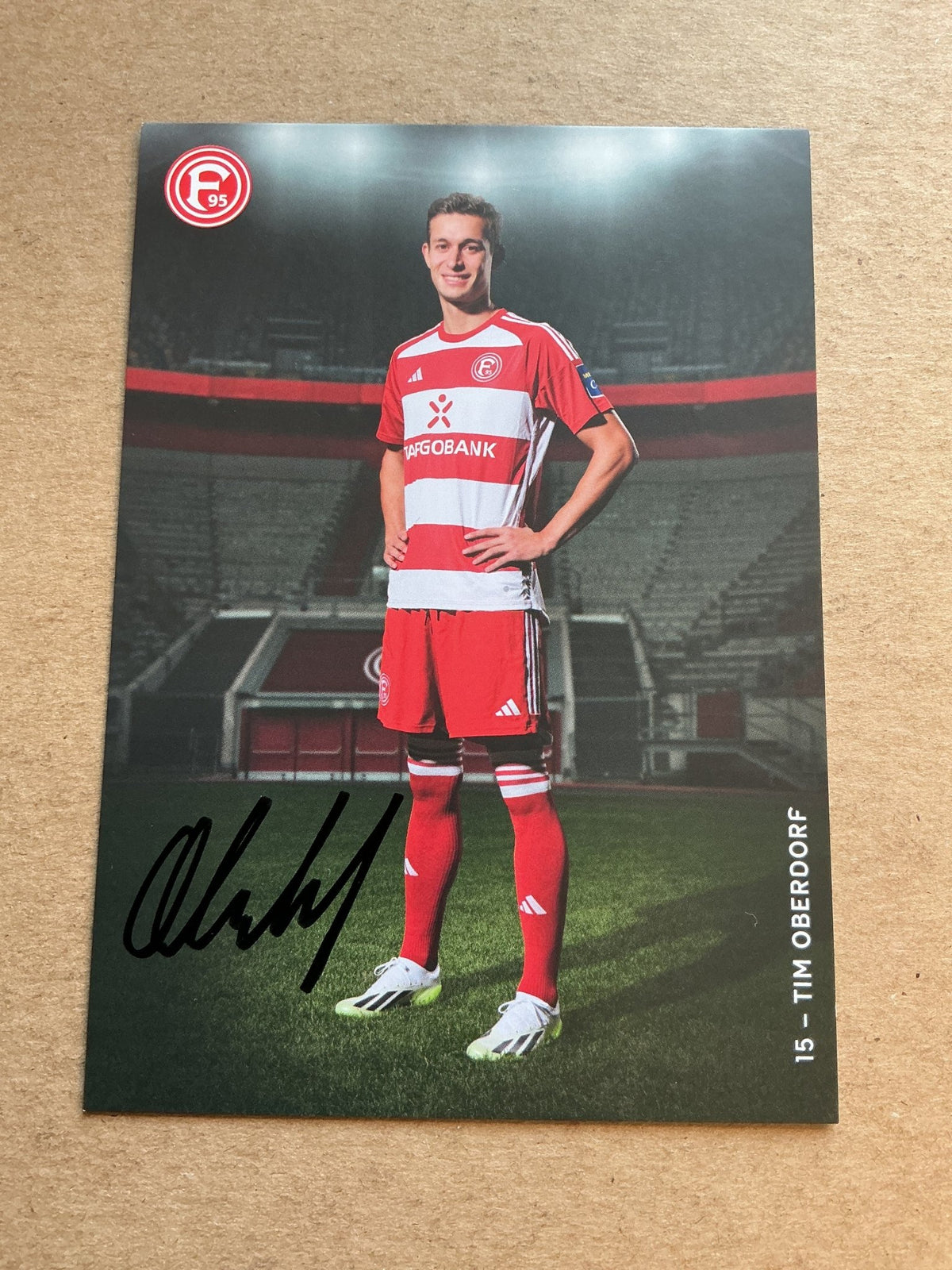 Tim Oberdorf, Germany 🇩🇪 Fortuna Düsseldorf 2023/24 hand signed - Autographs-World