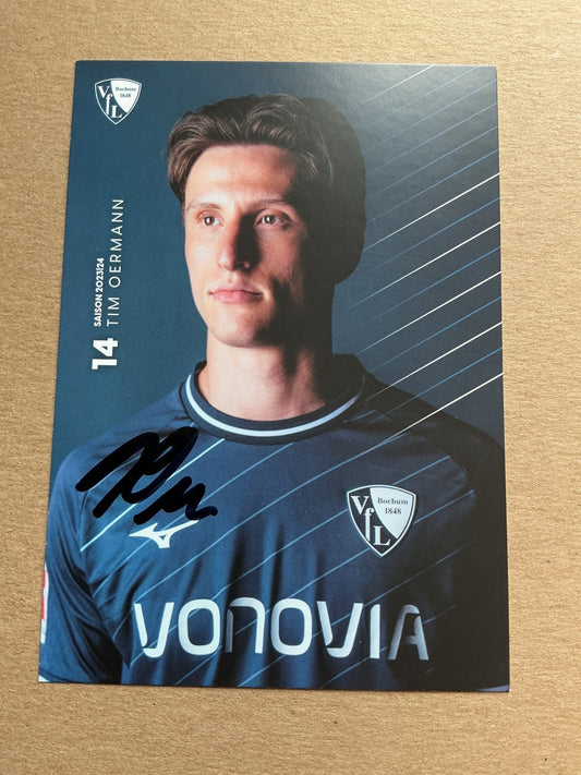 Tim Oermann, Germany 🇩🇪 VfL Bochum 2023/24 hand signed - Autographs-World