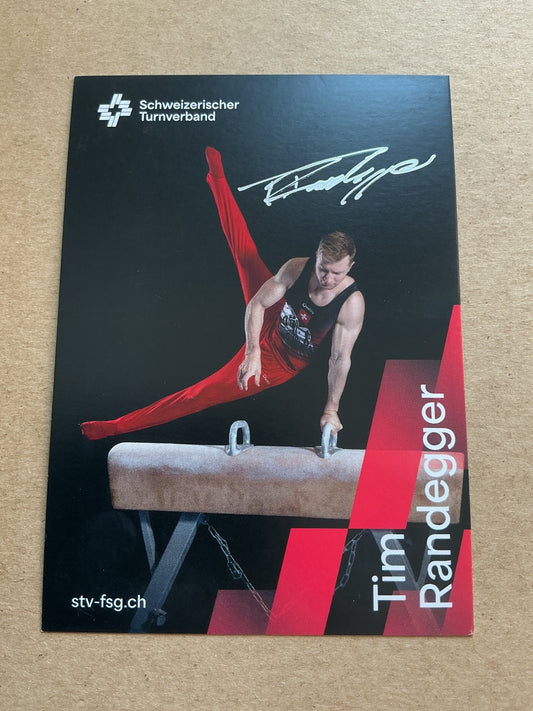 Tim Randegger, Switzerland 🇨🇭 Gymnastics 2025 hand signed - Autographs-World